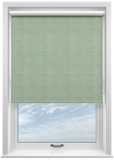 Modena (Blackout), Soft Green - Twist&Fit Roller Blind